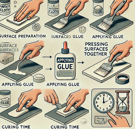 Hoe rubber lijmen